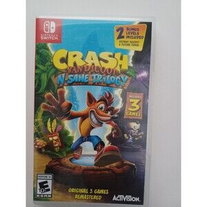 Nintendo Switch Game - Crash Bandicoot N Sane Trilogy-Case and Cartridge Only